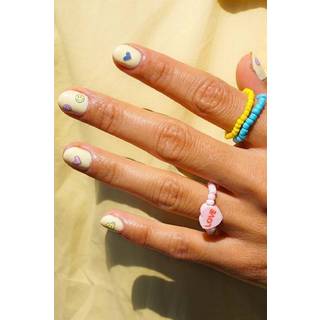 Le Mini Macaron Mini Nail Art Stickers - Jolie Emoji
