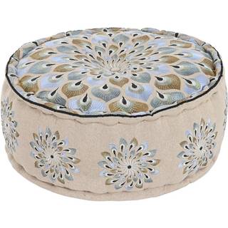 DKD Home Decor Puf DKD Home Decor Blå Beige