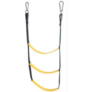 Gummibådsstige, 3 trin, nylon, 80 cm, med karabinhager