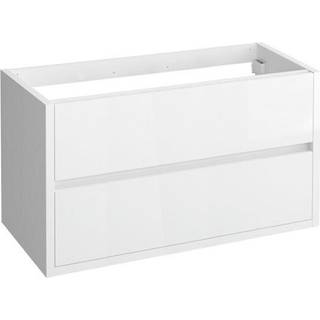 Allibert SENSE underskab, 2 skuffer med soft close, 100 cm, alpin hvid højglans