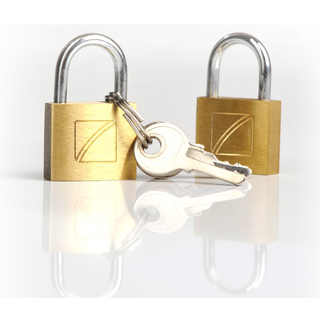 Travel Blue Security kuffert-hængelås 20mm 2-pack (guld)