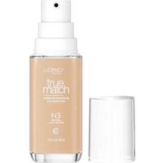 L'Oreal Paris True Match Super-Blendable Foundation Medium Dkning Flydende Foundation Makeup N3 Light Medium 1 Fl Oz