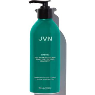 JVN legemliggør volumering af shampoo ren volumen-boosting shampoo for alle hårtyper afklarende tilføjer fylde og gendanner glans sulfatfri (10 f