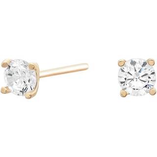 Siersbøl 8kt. guldørestikker i 4 grabber med4mm cubic zirkonia