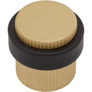 Beslag Design Helix Stripe dørstopper, Ø38 x 36 mm, messing