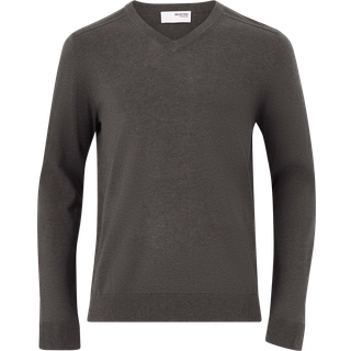 SLHBERG LS KNIT V-NECK NOOS