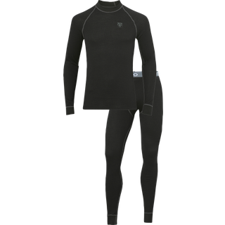 Termo Wool Set Round Neck Long Johns Black, 2XL