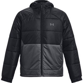 Jakke med hætte Under Armour UA STRM INS HD JKT-BLK 1380872-001 Størrelse L