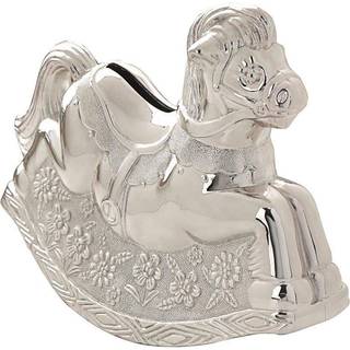 Bambino Silver Plated Rocking Horse Money Box - P75110