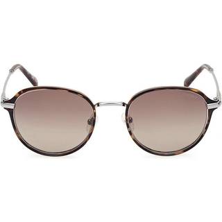 Guess Mand GU00068 52H Solbriller Injiceret Havana Brun Rund Polariseret Skygge