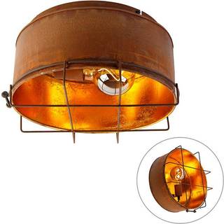 Industriel loftslampe rustbrun 35 cm - Barril