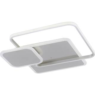 Emilio LED-loftlampe med fjernbetjening, kantet