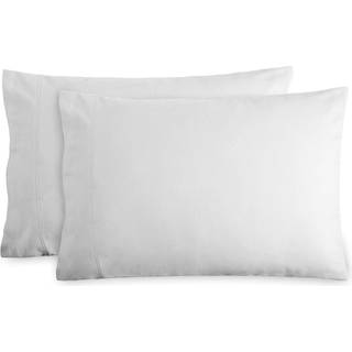 Bare home flannel standard pudebetr?k S?t af 2-100 % bomuld - Fl?jlsbl?dt og hyggeligt - Dobbelt b?rstet kraftigt flannel pudebetr?k (Standard Pu