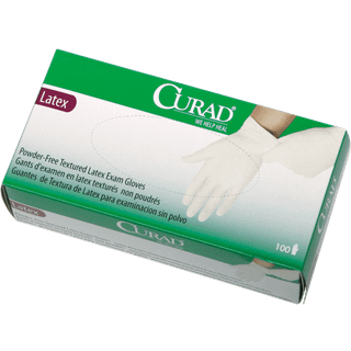 Curad pulver gratis latex eksamen handsker
