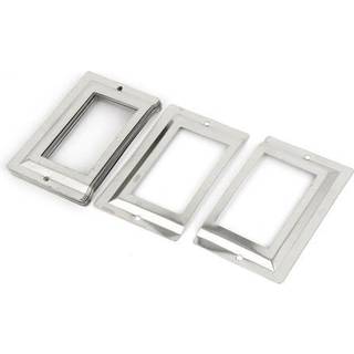UXCell Post Office Library File Druff Metal Tag Label Holder Silver Tone 10 stykker (A16062000UX0505)