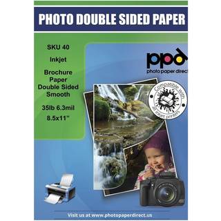 PPD 100 Sheets Inkjet Matte brochure og pr?sentationspapir 8.5x11 35 lbs 130 gsm High Resolution Double-sidet ?jeblikkelig t?r og vandafvisende (