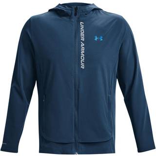 Jakke med hætte Under Armour OUTRUN THE STORM JACKET-BLU 1376794-426 Størrelse XXL
