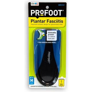 Profoot Plantar Fasciitis Heel Cup-indl?gsindstillinger Herre Sko St?rrelse 8-13 (4 par)
