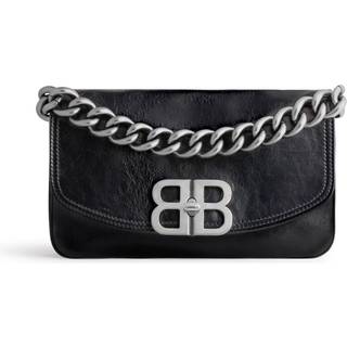 Balenciaga BB Soft Small Flap leather shoulder bag - black - One Size