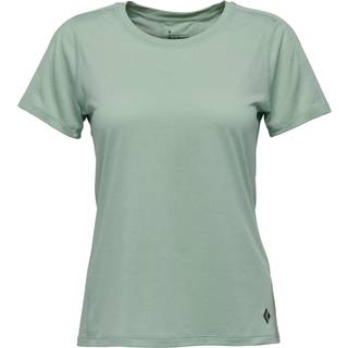 Black Diamond Lightwire SS Tech Tee - Dame, Str. S, Grøn - Kortærmet Løbe T-shirt med åndbarhed