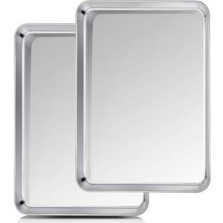 Teamfar bageplade 20? 14? 1 Cookie Sheet Half Sheet Baking Pander rustfrit stål Ikke -giftig og sund Heavy Duty & Thick Gauge Mirror Finish & Opv