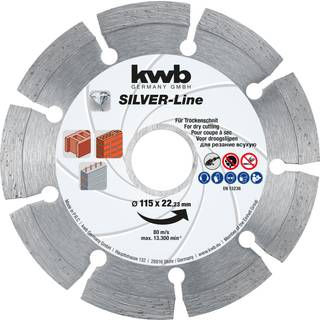 kwb diamantskæreskivesæt, 115 mm - 3 stk.