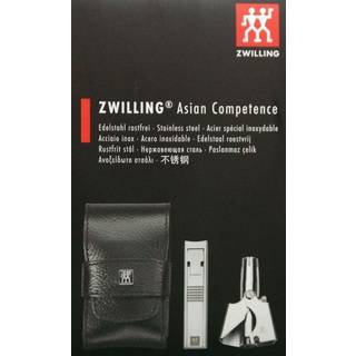 3-delt hår- og negleplejesæt, i sort læderetui, TWINOX - Zwilling