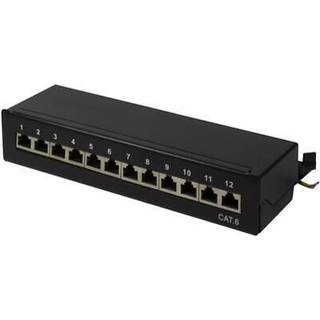 LogiLink NP0017A Cat.6 Patch Panel 12-Port Shielded Desktop Light Grey