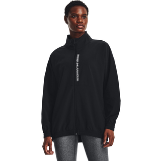 Jakke Under Armour Woven FZ Oversized Jacket-BLK 1369890-002 Størrelse XS