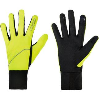 Odlo Intensity Safety Light Gloves - Black, Yellow, Size M - black