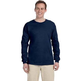 Voksen HD Cottonong -Sleeve T -shirt - White - S (D0102H7DDQ8)