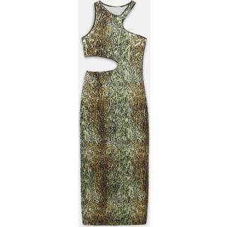 Stella McCartney Sequined cutout midi dress - multicoloured - XXS