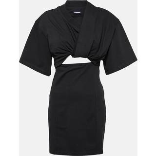 Jacquemus La Robe Bahia cotton minidress - black - M