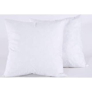 Puredown 18 x 18 dekorativ fjer ned kaste pudeindsatser (s?t af 2 hvide) til sofa sofa seng maskine vaskbar