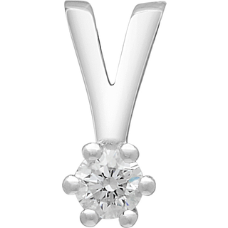 Afrodite 14 kt. Hvidgulds diamantvedhæng på 0,03 ct