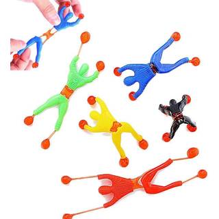 Johouse Sticky Man 24pcs Sticky Wall Climber Rolling Men Stocking Fallers Window Crawlers Party Favours for Kids Classroom Prize Toys For Sensory