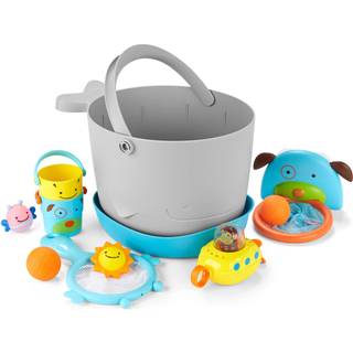 Skip Hop Baby Bath Legetøj fyldt Bucket Bath Legetøj & Bucket Gift Set Gray Gray