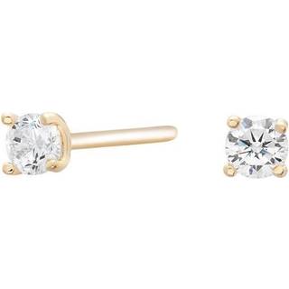 Siersbøl 8kt. guldørestikker i 4 grabber med 3mm cubic zirkonia