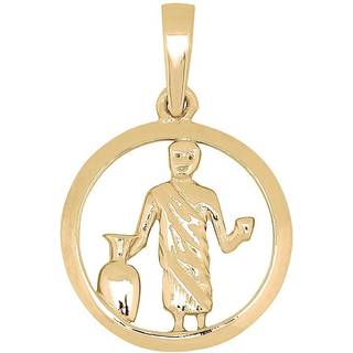 Stjernetegn i 14 karat guld - VANDMANDEN. 12 mm.