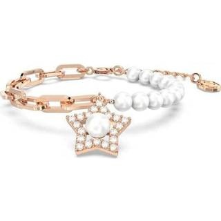 Stella Armband, Pavé, Stern, Weiß, Roségold-Legierungsschicht