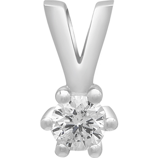 Afrodite 14 kt. Hvidgulds diamantvedhæng på 0,15 ct