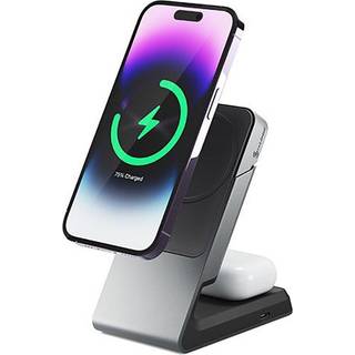 Alogic Matrix 2-i-1 Universal Magnetic Charging Dock - Svart