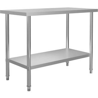 arbejdsbord til køkken 120x60x85 cm rustfrit stål