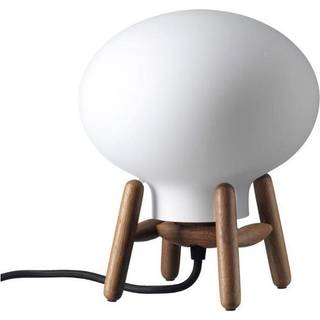FDB Møbler U6 Hiti Mini bordlampe Opal glass-walnut nature lacquered