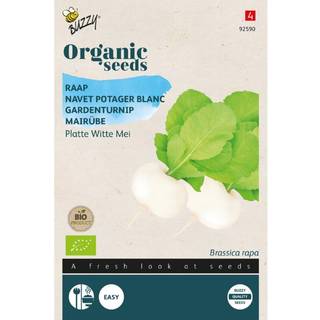 Buzzy Organic majroe Platte Witte Mei, økologiske frø