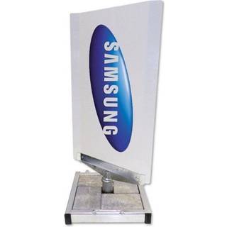 Outdoor Spin-Sign gadeskilt, 40 x 79 cm, hvid