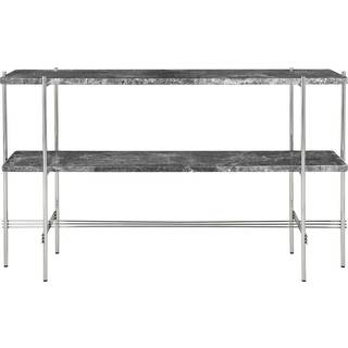 Gubi Ts Console Sidebord 120x30x72 Cm Poleret Stål / t Emperadormarmor - Sidebord & Aflastningsbord Emperador-marmor Grå - 10123086