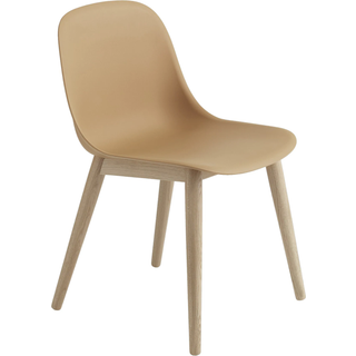 Muuto Fiber Spisebordsstol Ochre Uden Armlæn Eg