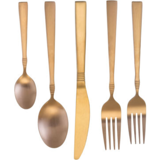 Megachef Cravat 20 stykker bestik redskaber s?t rustfrit st?l s?lvt?jmetal service til 4 i mat rose