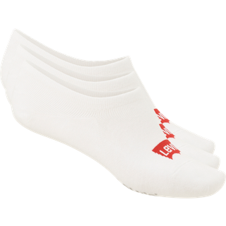 Levis 3-pak Footie High Rise Batwing Logo Socks - White - Str 43/46